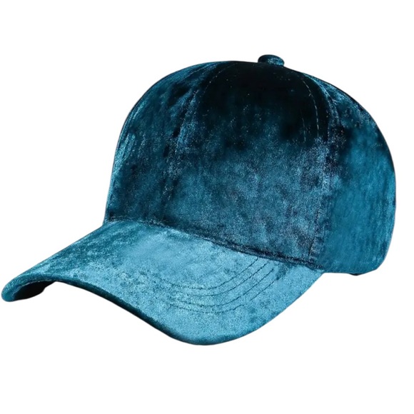 Accessories - Velvet Green Baseball Cap
